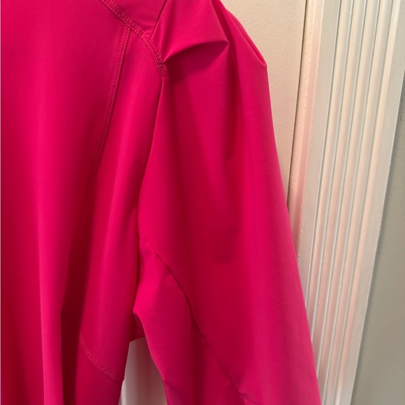 💗 EsQualo Hot Pink Puff Sleeve Dress | NWT | Size 12 | $135 Retail - Picture 14 of 14